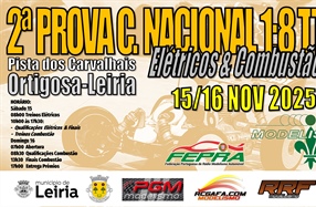 2ª Prova do Campeonato Nacional 1/8 TT 2025 (Elétricos & Combustão)